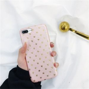 Accessories - NEW iPhone 7+/8+ Pink and Gold Stars Case Accessories - NEW iPhone 7+/8+ Pink and Gold Stars Case